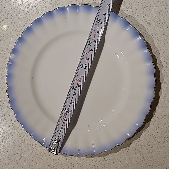 Vintage Royal Albert "Rainbow" blue bread and butter plates (set of 4) - Picture 12 of 12